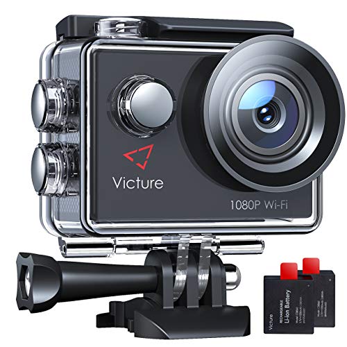 Victure AC600 Action Camera 4K WiFi 16MP UHD Sports DV for Vlog Camera 30M Waterproof Underwater Camcorder with Mounting Accessories