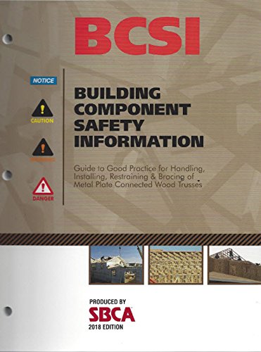 Book Cover guide to good practice for handling, Installing, restraining & bracing of metal plate connected wood trusses 2018