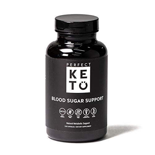 Perfect Keto Blood Sugar Support Supplements - Help Support Healthy Blood Sugar Levels, Heart, Pancreas - Chromium, Berberine & Vitamins - 120 Capsules