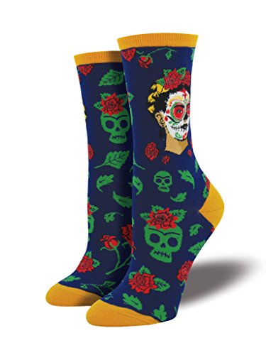 Socksmith Womens Dia De Los Frida Casual Sock