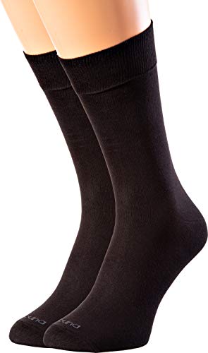 Bamboo socks for men, mens breathable bamboo fiber business crew socks 6-12 Size, 1 PAIR (BLACK)