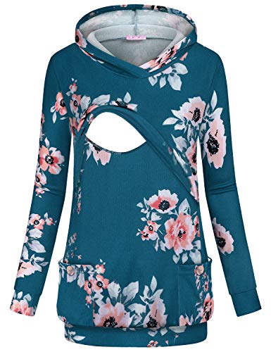 Joymom Maternity Winter Nursing Hoodie Breastfeeding Shirt for Women