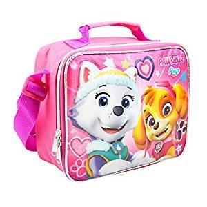 New Nickelodeon Girls' Paw Patrol Pup Power Pink Lunch Bag