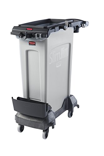 Rubbermaid Commercial Products 2032940 Slim Jim Rim caddy for 23 gal, Black