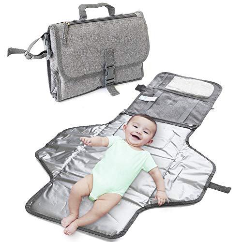 Book Cover IsaMaNNeR Changing Pad - Portable Changing Pad, Baby Changing Pad Portable Diaper Pad, Diaper Changing Pad, Folding Diaper Clutch, Baby Travel Kits, Diaper Pouch, Travel Changing Mat with Pillow