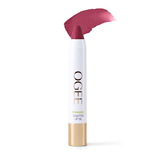 Book Cover Ogee Tinted Sculpted Lip Oil - Made with 100% Organic Coconut Oil, Jojoba Oil, and Vitamin E - Best as Lip Balm, Lip Color or Lip Treatment - BEGONIA