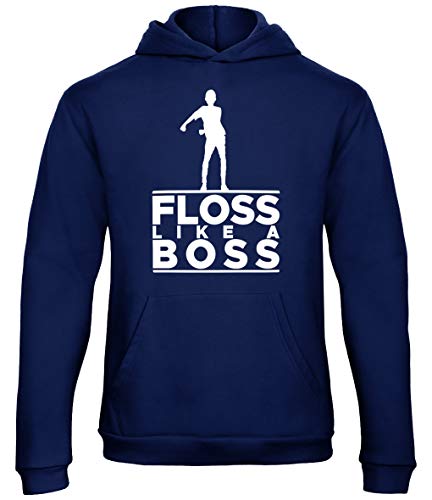 Sweat à Capuche Floss Like a Boss Deep Navy 12-13 Ans