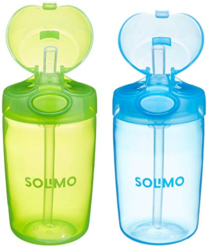 Amazon Brand - Solimo Straw Cup (Pack of 2)