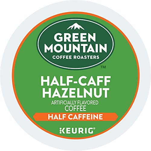 Green Mountain Coffee Roasters Half-Caff Hazelnut, Single-Serve Keurig K-Cup Pods, Flavored Medium Roast Coffee, 72 Count