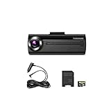 THINKWARE FA200 Dash Cam Bundle with Cigarette Power Cable, 16GB Micro SD Card Included, Built-in WiFi, Time Lapse