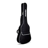 Rockwalker Padded 1/2 Size Classical Guitar Gig Bag, 10mm padding with Backpack Style in Black