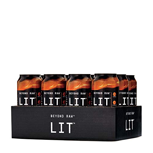 Book Cover Beyond Raw LIT, Gummy Worm, 12 Cans, Contains Caffeine, L-Citruline, and Beta-Alanine, Nitrix Oxide and Preworkout Supplement