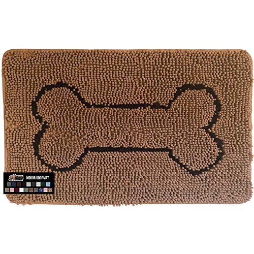 Gorilla Grip Original Luxury Chenille Bathroom Rug Mat (24 x 17), Extra Soft and Absorbent Shaggy Rugs, Machine Wash/Dry, Perfect Plush Carpet Mats for Tub, Shower, and Bath Room (Purple)
