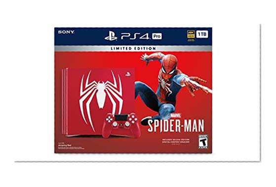 Book Cover PlayStation 4 Pro 1TB Limited Edition Console - Marvel's Spider-Man Bundle [Discontinued]