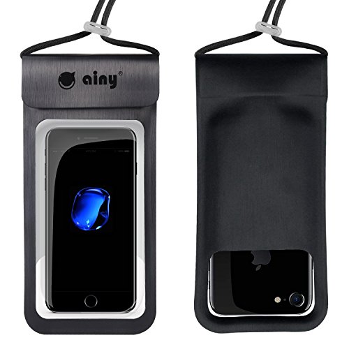 Ainy Waterproof Phone Pouch Waterproof Phone case Bag IPX8 Universal Dry Bag Outdoor Underwater for iPhoneX 8Plus 7Plus/6SPlus Samsung Galaxy s8/s7 Google Pixel HTC Moto BlackBerry up to 6.0"