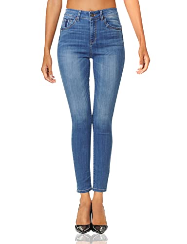 Wax Jean Denim Women's Juniors Push-Up High-Rise Skinny Jean in Fine Cotton D.
