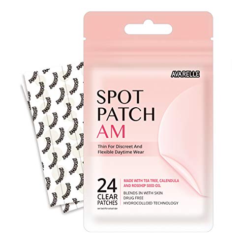 Book Cover Acne Pimple Patch Absorbing Cover Maskne Blemish (AM Daytime / 24 PATCHES)