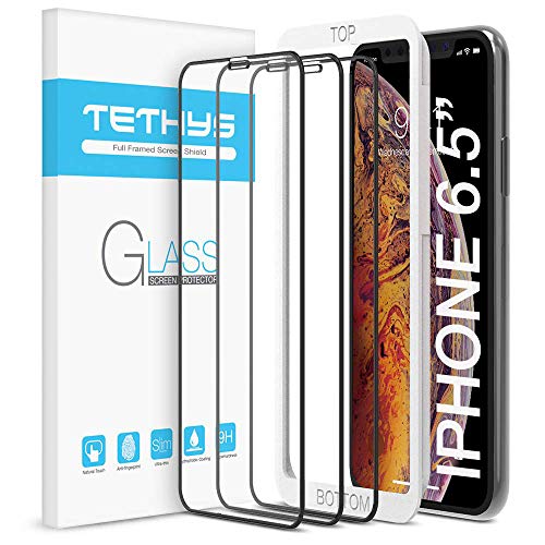 Book Cover TETHYS Glass Screen Protector Designed for Apple iPhone 11 Pro Max/iPhone Xs Max (6.5
