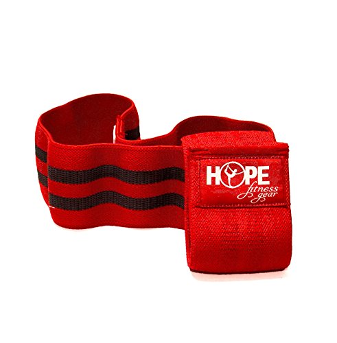 Hope Fitness Gear Booty Band - Thick Fabric Resistance Band (Medium, Red)