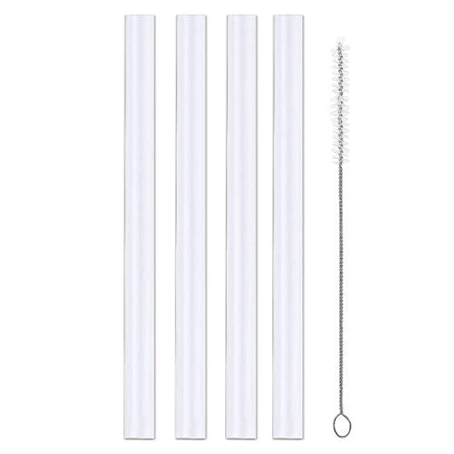 Replacement Straws for Camelbak Eddy 20oz Water Bottle, Accessory for Camelbak Eddy 20oz, Straws Set Include 4 BPA-Free Straws and 1 Straw Brush and 1 Silicone Ring，4-Pack by Boties