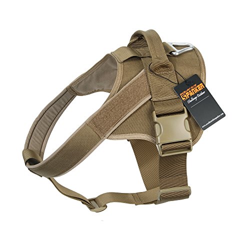 EXCELLENT ELITE SPANKER Tactical Dog Harness Patrol K9 Harness Service Dog Vest Military Dog Vest Working Dog Vest with Handle