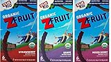 Clif Kid Organic ZFruit Fruit Rope 3 Flavor Variety Bundle, 1 each: Strawberry, Grape, Mixed Berry (4.23 Ounces)