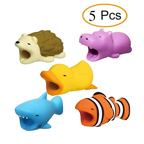 Cable Saver, Cartoon Animal Cable Cord Bites Data Charger Cable Saver Protector for iPhone/for Ipad Data Line Protection Phone Accessories by FUNZON, 3C011