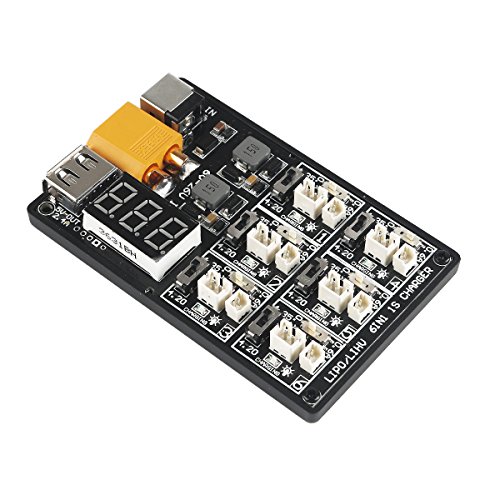 1S LiPo LiHV Charger Board with JST and Micro Losi Cable for Blade Inductrix and Tiny Whoop