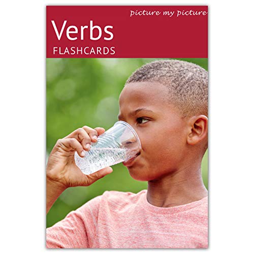 Book Cover Picture My Picture Verbs Flash Cards | 40 Action Language Development Educational Photo Cards | 5 Learning Activities for Parents and Teachers | Speech Therapy Materials and ESL Materials