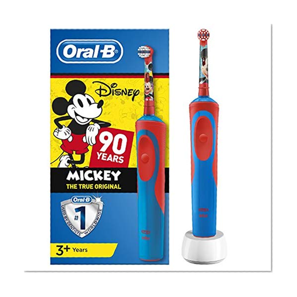 ORAL B Kids - Brosse à Dents Électrique avec Personnages Mickey - édition 90 ans