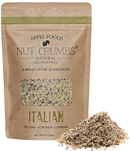 Appel Foods - Nut Crumbs - Bread Crumb Alternative - Gluten Free - Sugar Free - Low Carb - Low Sodium - Raw, Premium Nuts (Italian)