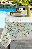 Benson Mills Indoor Outdoor Spillproof Tablecloth for Spring/Summer/Party/Picnic (Milly, 60" X 120" Rectangular)