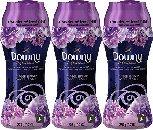 Downy Infusions In-Wash Scent Booster Beads, Lavender Serenity, 9.7 Ounce (Pack of 3)