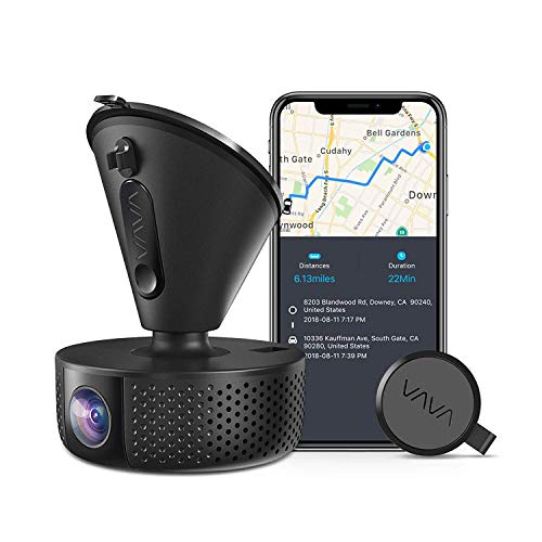 VAVA Dash Cam with SONY IMX291 CMOS Image Sensor, Car DVR for 1080p HD Wide-Angle Videos, Car Camera with 155Â° Wide-Angle Lens, Snapshot Remote Button& Android Mobile App (Renewed)