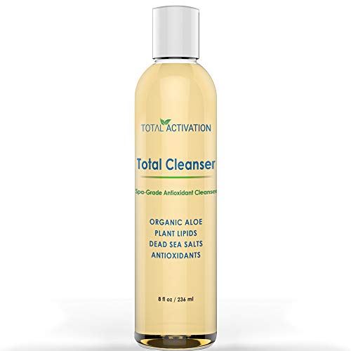 Exfoliating Acne Face Wash for Daily Use Anti Aging Oil Free Facial Scrubber Exfoliator Natural & Gentle compare with Vitamin C Salicylic Acid Benzoyl Peroxide Cleanser & Body Wash for Men Women 8 oz
