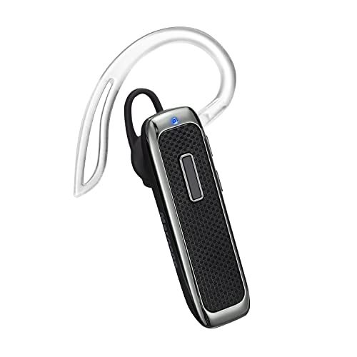 Bluetooth Headset, Marnana Wireless Bluetooth Earpiece with 18 Hours Playtime and Noise Cancelling Mic, Ultralight Earphone Hands-Free for iPhone iPad Tablet Samsung Android Cell Phone Call - Black