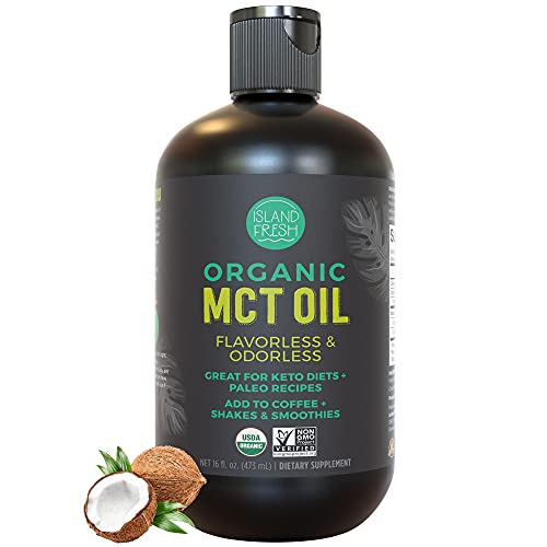 Organic MCT Oil for Keto Diet | Perfect for Morning Coffee, Helps Support Increased Energy | Made from 100% Organic Coconuts (16 fl. oz)