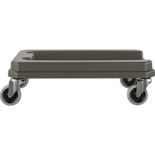Amazon Basics Resin Dolly for 23 Commercial Gallon Slim Trash Can, Dark Gray - TCNDOLLYA
