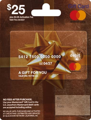 BLACKHAWK Mastercard Gift Card, 1 EA