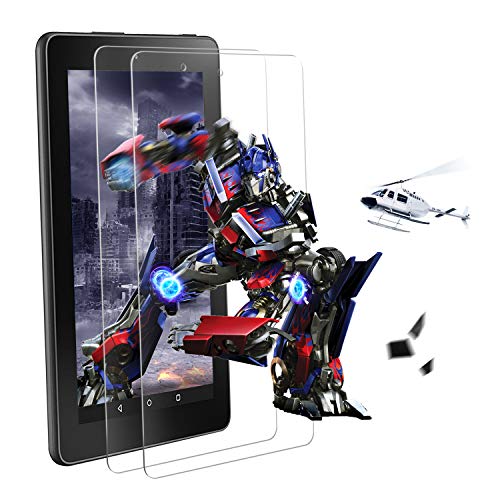 [2 Pack] ZoneFoker All New HD 10 Tablet Tempered Glass Screen Protector (7th Generation, 2017 Release) - [LifeTime Replacement][Anti-Scratch][Anti-Fingerprint][Easy Installation][Bubble Free]