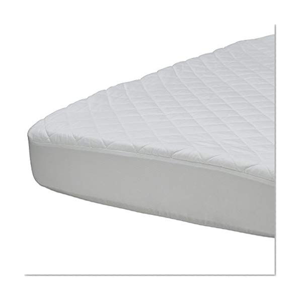 Book Cover Beautyrest Black Luxury Fitted Crib Mattress Pad Cover, Bright White