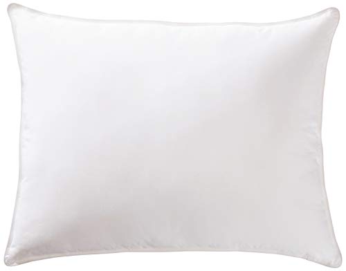 Book Cover AmazonBasics Deluxe Down-Alternative Pillow with Cotton Shell - Medium Density, Standard