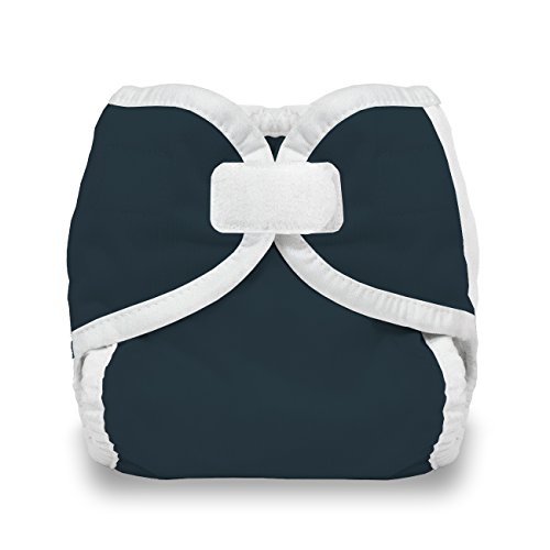 Thirsties Reusable Cloth Diaper Cover, Hook & Loop Closure, Midnight Blue X-Small