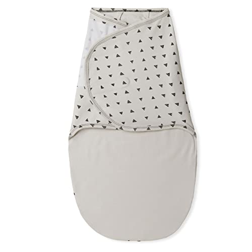 Nested Bean Zen Swaddle® - Gently Weighted Swaddle | Baby 0-6M | TOG 1.5 | 100% Cotton| Prevents startles | Aids Self-Soothing | Exceeds Safety Benchmarks | 2 Sizes in 1 | Machine Washable