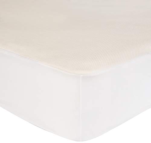 Book Cover AmazonBasics Conscious Series Cool-Touch Rayon Bamboo Mattress Protector - Twin
