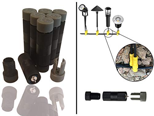 Modtek Low Voltage High Performance Piercing Connectors for Landscape Lights, Cable Connector for14-16 Gauge Wire - 6pc