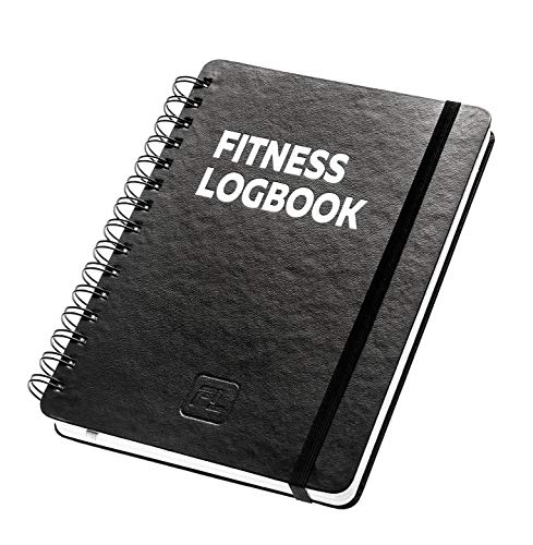 Fitness Logbook: Undated Workout Journal - 6 x 8 inches - Thick Paper, Hard Cover, Elastic Closure, Round Corners, Sturdy Binding - Stylish, Minimalistic and Easy-to-Use Gym Log Book