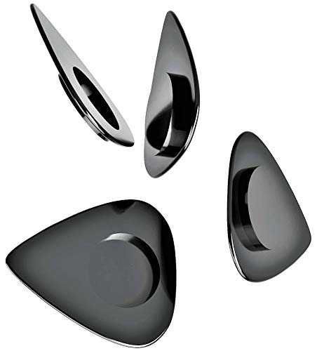 TOPJOE PICKS 088135-Classic Series Guitar Picks with Unique Design, Delrin 0.88mm, 4-pack, Pat. Pend. Design for your Gripping Needs. Suitable for Guitar, Bass, and Mandolin