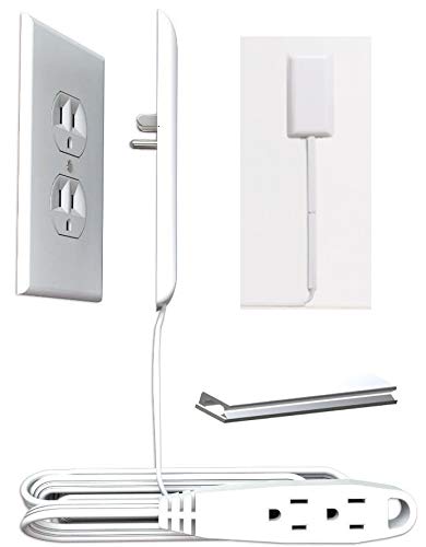 Childproofing Wall Plate with 3-Outlet Extension Cord, 9 Feet