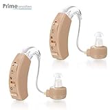Best Hearing Amplifier - Set of 2 BTE Personal Sound Amplifiers - Small Digital Device - For Adults Men & Women
